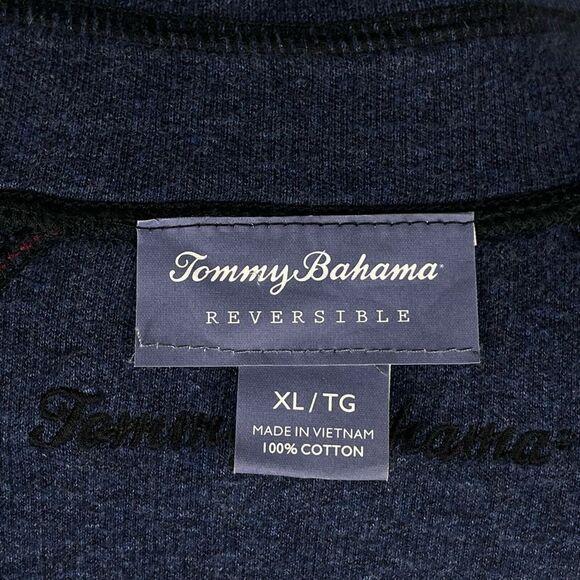 Tommy Bahama Reversible 100% Cotton Knit Sweater - Mens XL - Picture 6 of 13